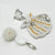 Earrings Felt Shell | Silver - Muzesieraden.nl